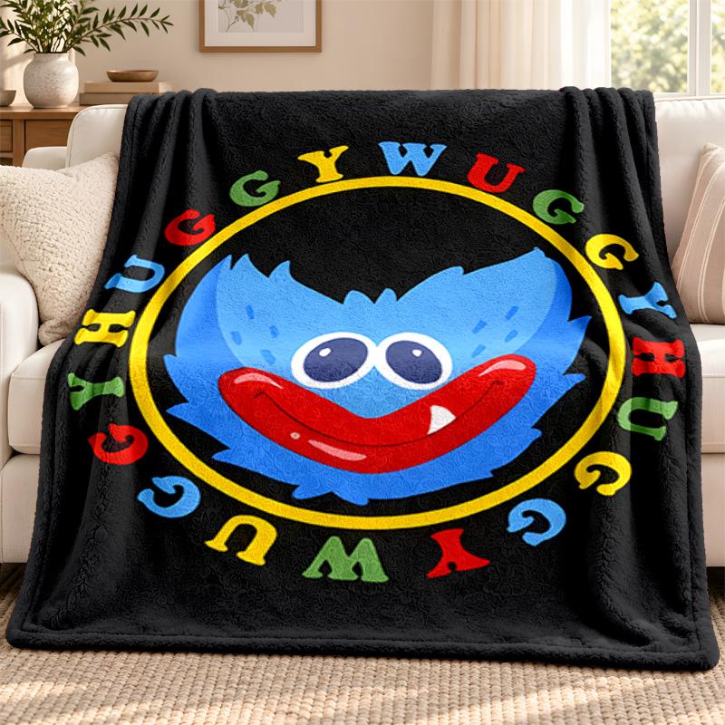 Poppy Playtime blanket Flannel Blanket Soft Cozy Plush Throw for Sofa Bed Lightweight Home Decoration Outdoor camping
