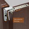 Portable Sturdy Door Hinges Set with Superior Load Bearing Capacity for Wood and Cabinet Door Daily Casual Use