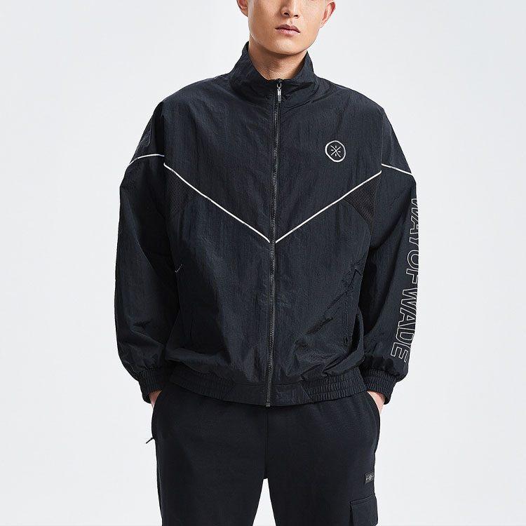 Li Ning Jackets Men's Black Stand Collar Moderate Other AJDR193-1