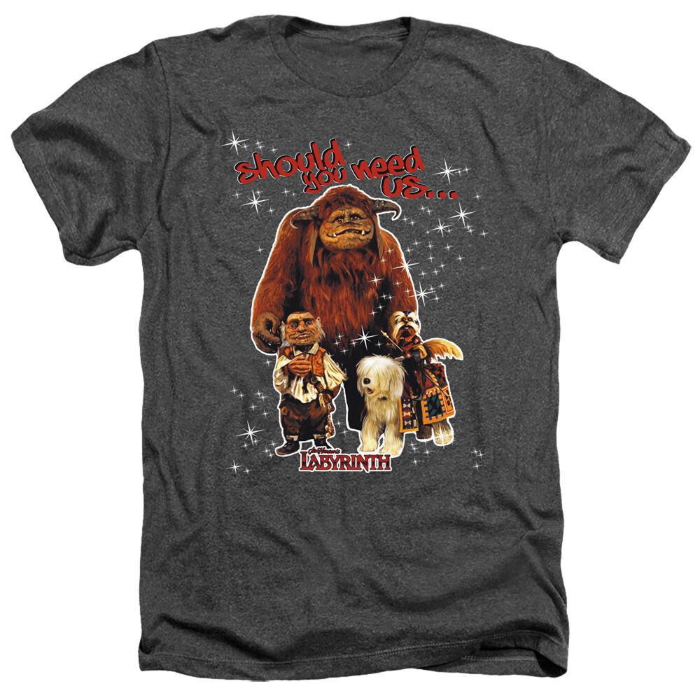 LABYRINTH SHOULD YOU NEED US Licensed Adult Men s Heather Tee Shirt SM-3XL Unisex T-Shirt XL