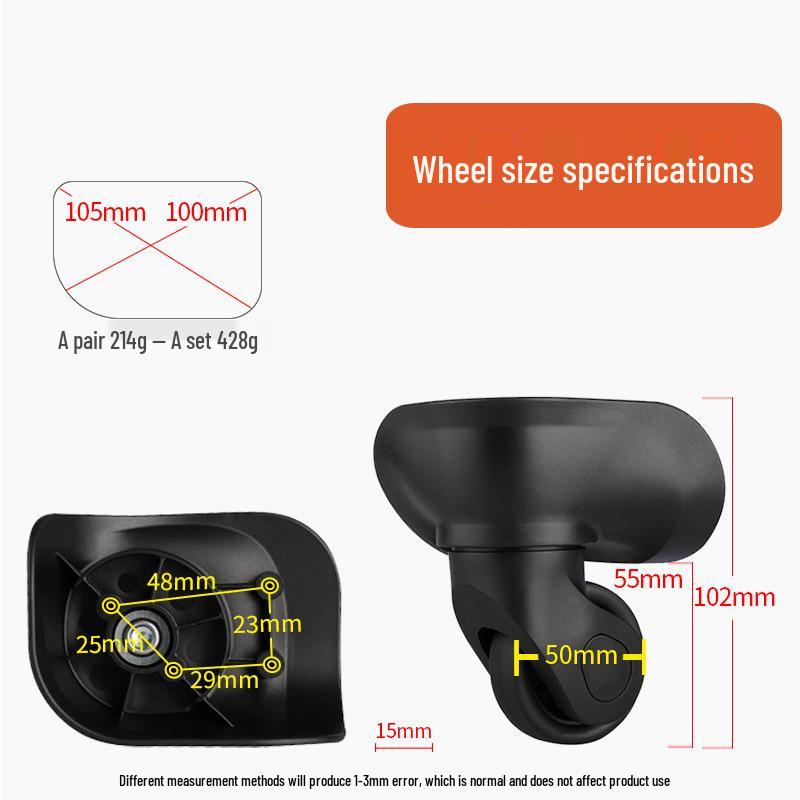 Accesorios Universales con Estilo para Ruedas de Equipaje - Ruedas Clásicas para Maletas de Viaje