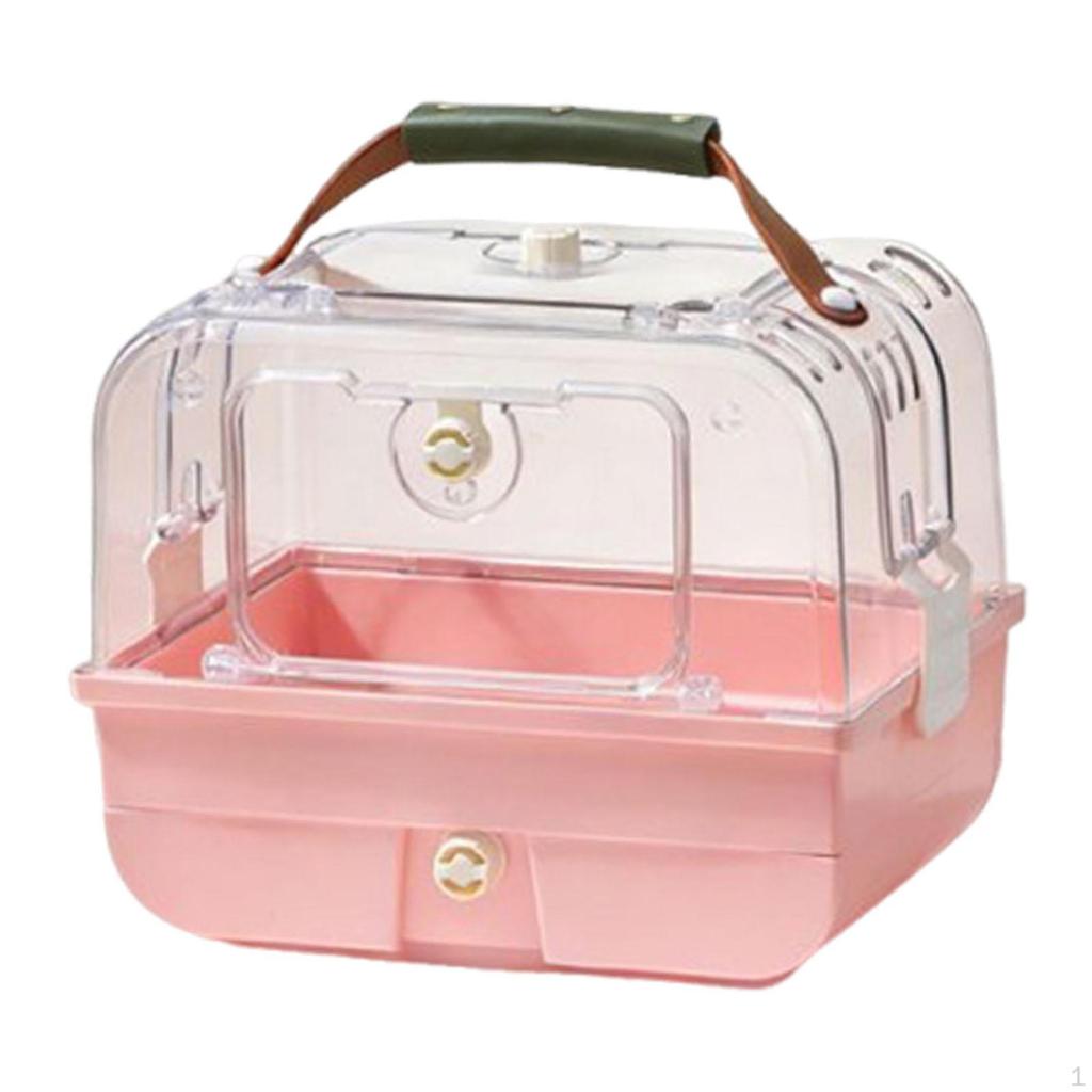 Carrier Parrot Cage Durability Pet Supplies Portable, with Handle for Cockatiel Lovebirds, Parrot,