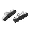 2 Pcs Mi.xim Brake Rubber Block Drawer Type Aluminium Alloy Bike Brake Pads Lower Noise Anti Friction Silver