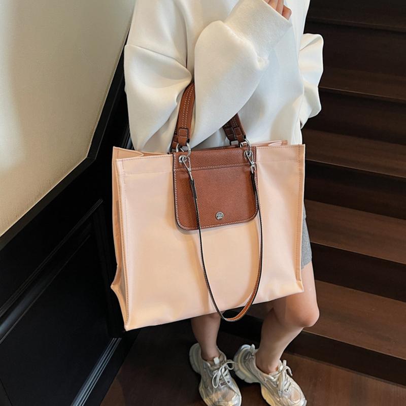 Women Canvas Shoulder Bag Large Capacity Ladies Shopping Bags Simple Handbag Vacation Tote Casual Book Bag AVE