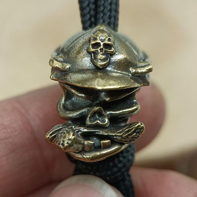 Little Old Man Brass Knife Beads DIY Woven Bracelets Lanyard Keychain Pendants Accessories Hangings Charms