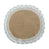Braided Placemats Heat Resistant Jute Fringe Table Mats Hand Woven Non-Slip Place Mats Tea Cup Pad Indoor Dining Table Decor New