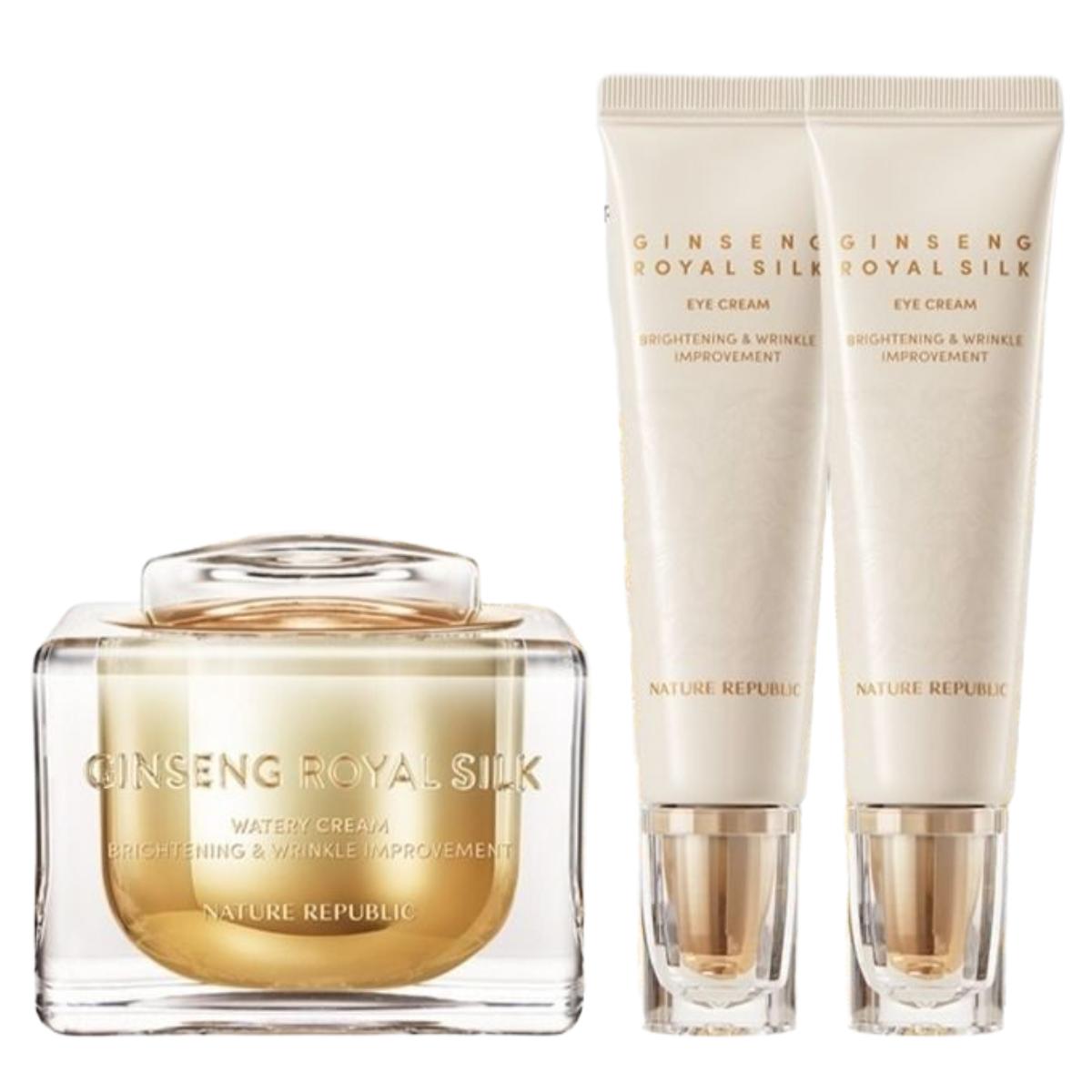 

Nature Republic Ginseng Royal Silk Watery Cream & Eye Cream Premium Special Set 60g + 30ml x 2