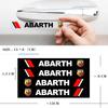 HIBWO1 4Pcs Car Door Handle Badge Protector Decal Wiper Sticker For Fiat ABARTH 124 125 130 131 500 595 Esseesse 695 Punto Scorpion