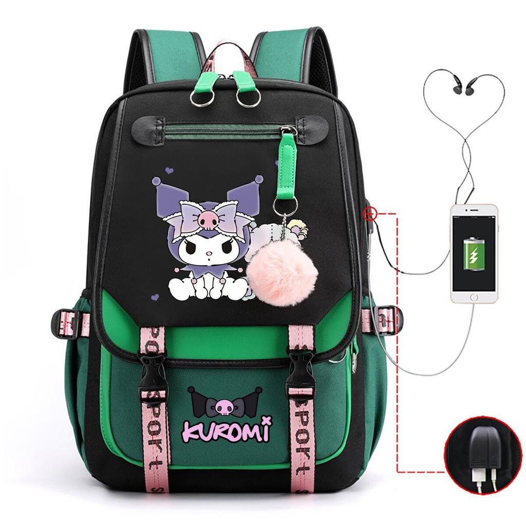 Universal Schoolbag Animation Cartoon Popularity Peripheral Printing Student Casual Backpack Multi-Function With Usb