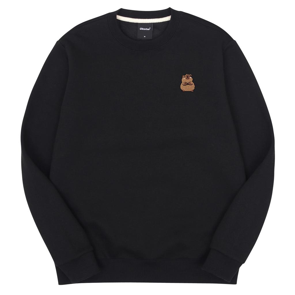 OKSTAR Capybara Embroidered Double-Sided Sweatshirt (Type D)