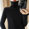 Turtleneck Pullover Fall/winter Cashmere Sweater Women Pure Color Casual Long-sleeved Loose Pullover Bottoming Women's