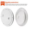 4/6/8 Inch ABS Round Hatch Deck Cover Hatch Cover For Marine Boat RV Yacht Non Slip Screw Out Deck Inspection Plate Black White