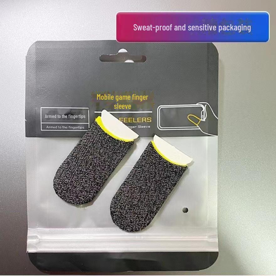 Ultradünne kabellose Gaming-Fingerlinge aus Silberfaser - Schweißfestes Doppelstück für Mobile Gaming