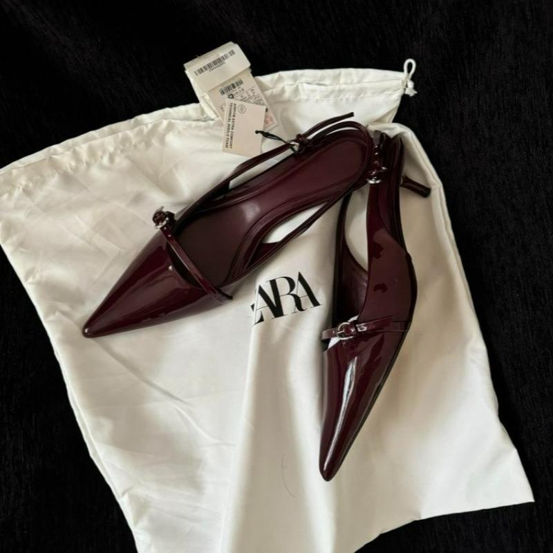 New Style Pointed Toe Buckle Strap Ladies Sandals Solid Shallow Sexy Party Slingbacks Summer High Heeled Shoes Woman