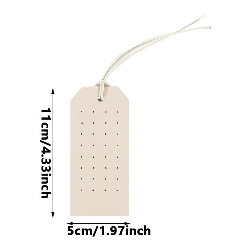 Fashion Jewelry Multi-hole Earring Display Board PU Earring Rack And Storage Card бежевый