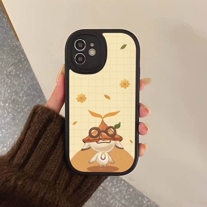 Coque de téléphone en cuir dur Aranara Genshin Impact pour iPhone 13 12 Mini 11 14 Pro Max Xs X Xr 7 8 Plus 6 6s Se 2022 coque en silicone