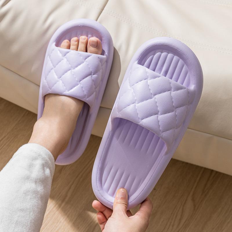 EVA thick-bottomed cool slippers women's summer non-slip and deodorant indoor home silent cool slippers can be worn outside