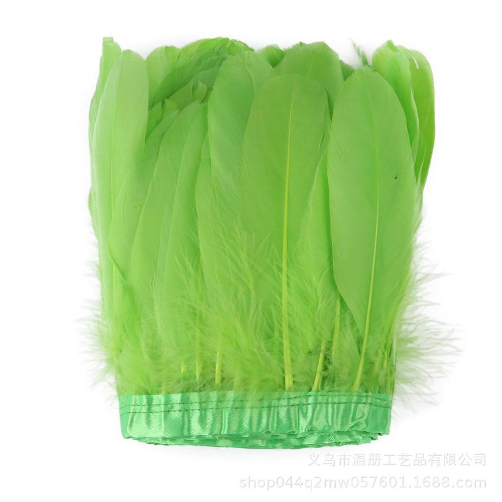 Natural Color Goose Feather Big Floating Cloth Edge Clothing Accessories 2 Meters A Pack Of Feather Cloth Belt Diy New
