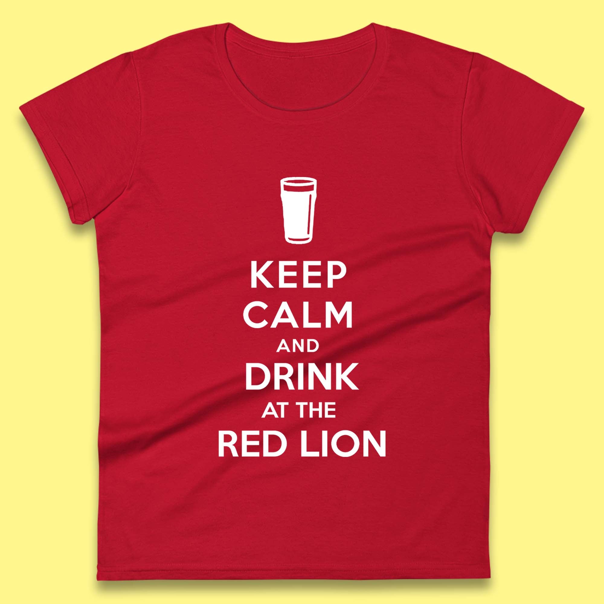 

Personalised Keep Calm and Drink at Any Pub Name Womens T-Shirt Mens Tops Tees Unisex 4XL