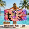 Custom Text Beach Towel, Soft Absorbent Swimming Multi-use TowelCourage the Cowardly Dog