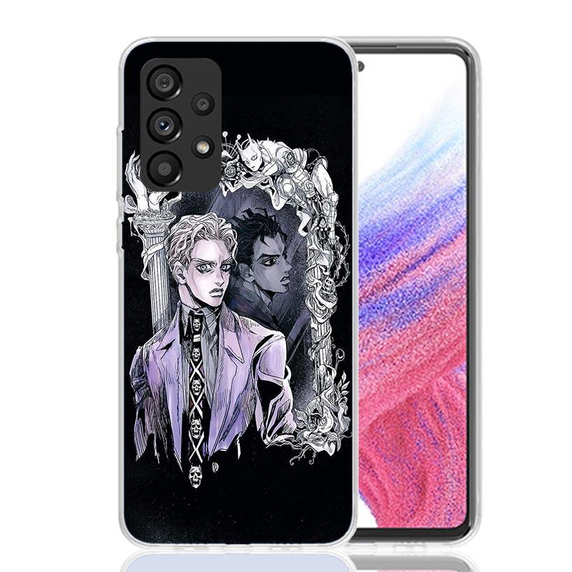 JoJo Kira Yoshikage Killer Queen Phone Case for Samsung Galaxy A52 A51 A50S A12 A22 A32 A72 A10S A30S A31 A71 Note 20 Ultra 10 P