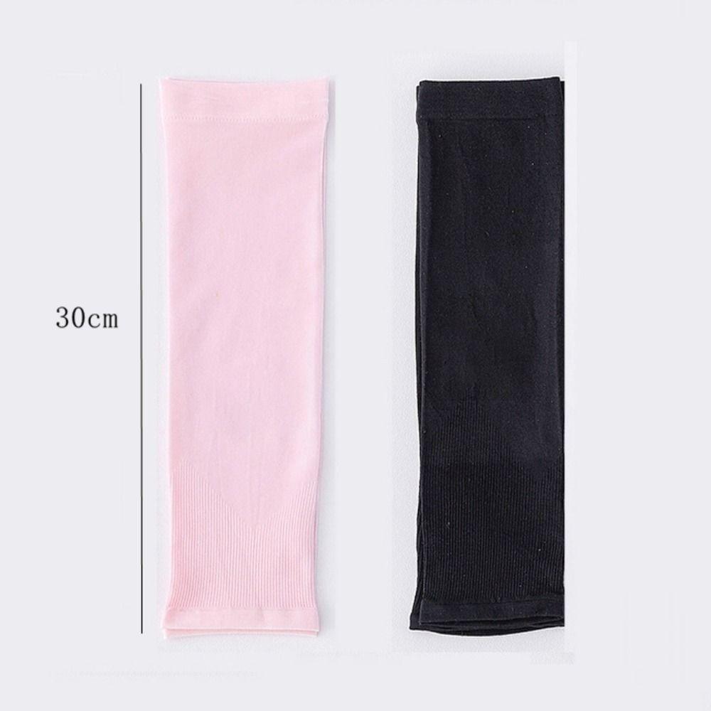 Ice Silk Fingerless Sleeve Sun Protective Summer Arm Sleeve Cute Children Ice Sleeve  Summer