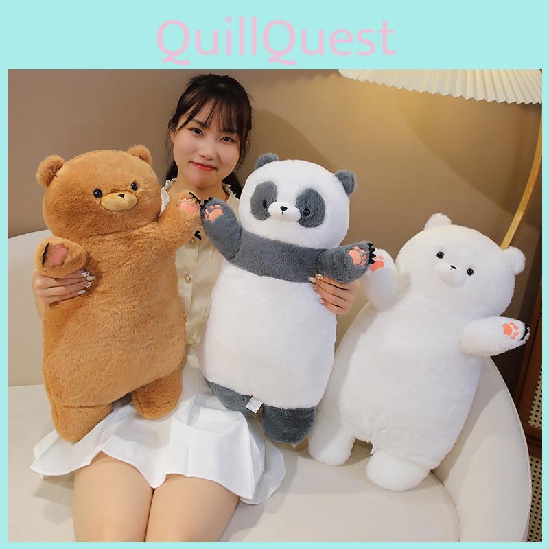 Long Panda Bear Plush Toy Cartoon Animal Stuffed Doll Bedroom 60cm Decoration