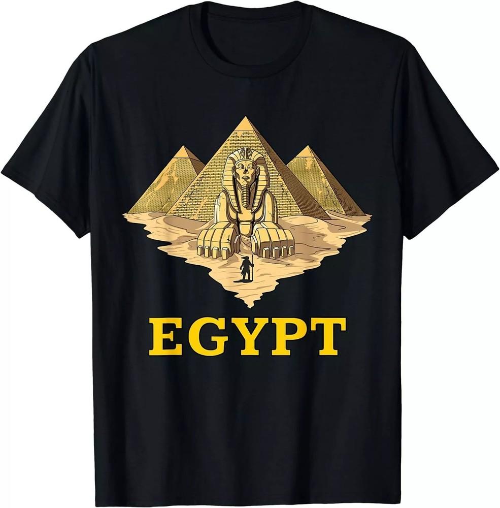 Egyptian Pyramids Sphinx Graphic T-shirt