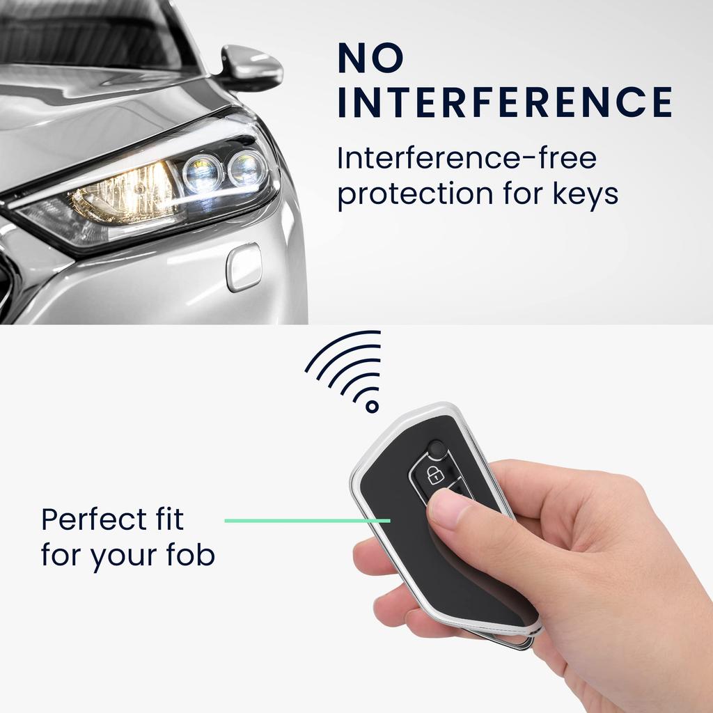 kwmobile VW Golf 8 3-Button Car Key Compatible Key Case
