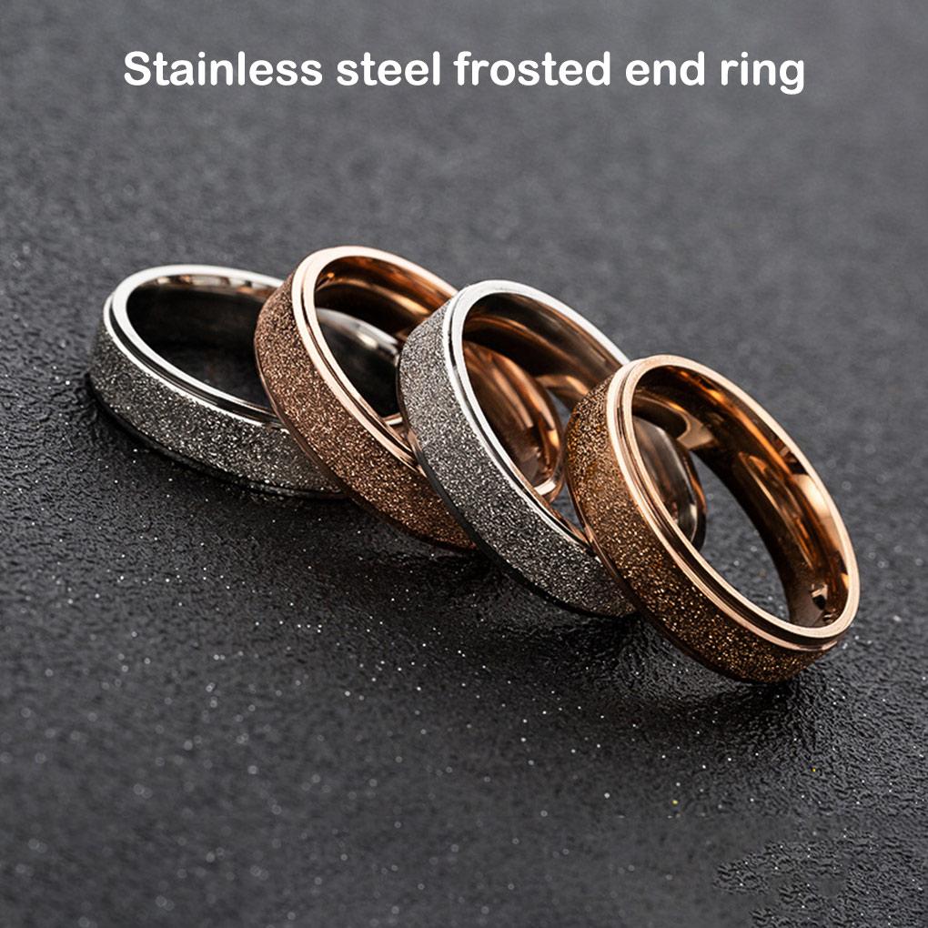 Stainless Steel Ring Personalized Sparkling Rings Jewelry Gift Dressing Up Accessory for Wedding Party Daily Working