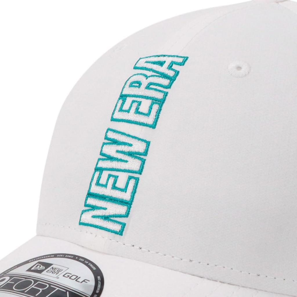 New Era Golf Cap 9FORTY Nylon White FREE GF 940 VERTICAL SHELTECH WHI TBU 14391399 NER36G4651