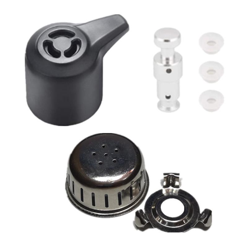 Electric Pressure Cooker 7-Piece Accessory Set: Vent Valve, Anti-Clogging Cover, Float Valve Cap, Drawstring Bag