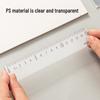 Deli 15cm Wavy Line Plastic Ruler for Primary Students, First Grade, Thickened Board, Straight, Model 71971