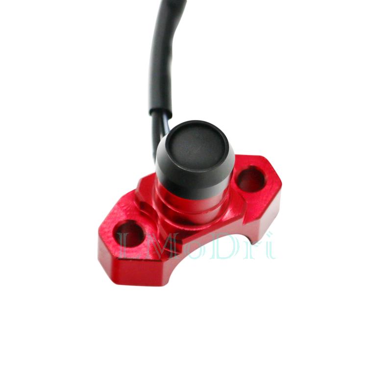 LMoDri CNC Aluminum Motorcycle Switch Manual Return Button Handlebar Mount Headlamp Lights Switches