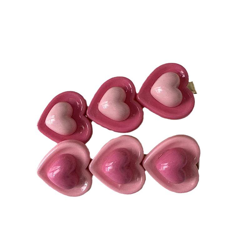 Pink Series Cute Bow Hair Clip for Girls - Small Duckbill Clip for Bangs