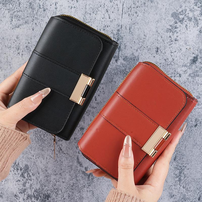 New Popular Korean Version Multi-functional Women's Hand Wallet Short Niche Fashion Multi-card 30% Off Wallet