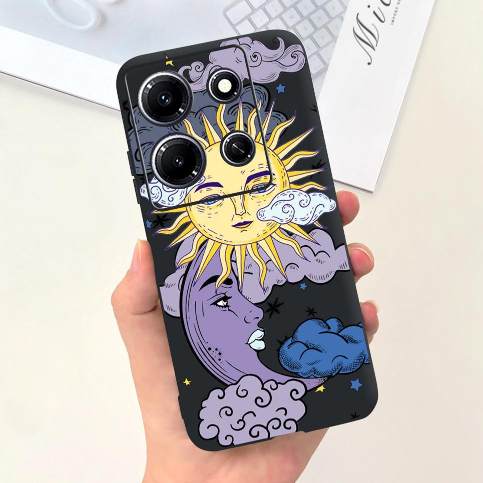 For Infinix Note 30i Note 30 Pro 30 vip Note30 4G 5G Phone Cover Moon Night Cartoon Cool Style Soft Silicone For Note30i Bumper