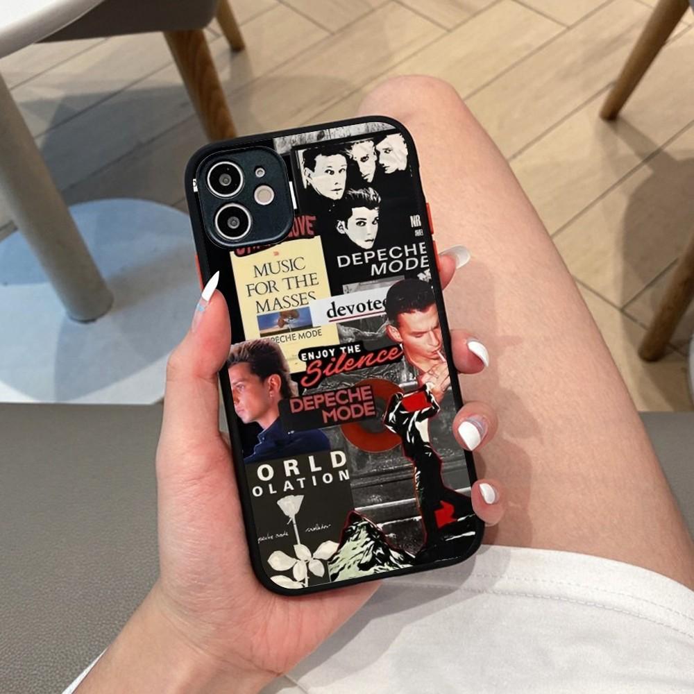 D-depeche M-mode Band Phone Case For iPhone 14 X XR XS 7 8 Plus 11 12 13 Pro MAX 13mini Matte Shockproof Case