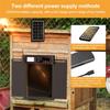 Automatic chicken coop door, hand-protection function, large-sized LCD display, timing mode and light sensor, solar-powered automatic operation