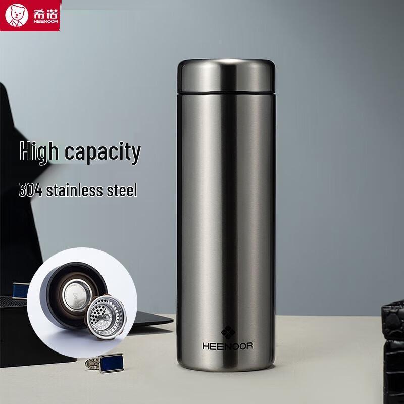 Heenoor N-3267 500ml 304 Stainless Steel Thermos Bottle with Tea Filter