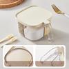 Multi-Compartment Seasoning Box: Kitchen Set with Salt Shaker, Sugar, MSG, and Spices – Four Compartments Included