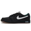 Air Jordan 1 Slip Resistant Abrasion Resistant Low Top Vintage Basketball Shoes Women's Black White CZ0775-133(Team734-)