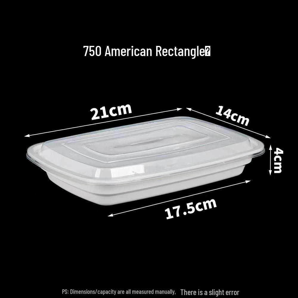 Rechteckiger Einweg-Lebensmittelbehälter für die Mikrowelle - Schwarz, Weiß & Transparent Takeaway-Mittagessensbox.