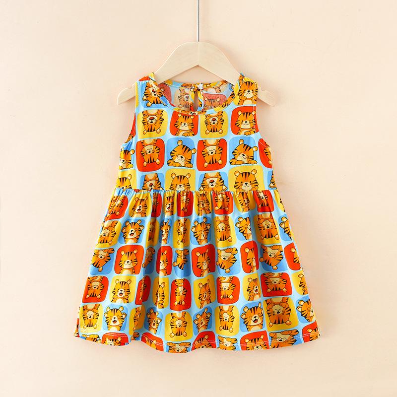 Girls' Summer Cotton Gauze Dresses & Pajamas: Children's Beachwear & Princess Skirts