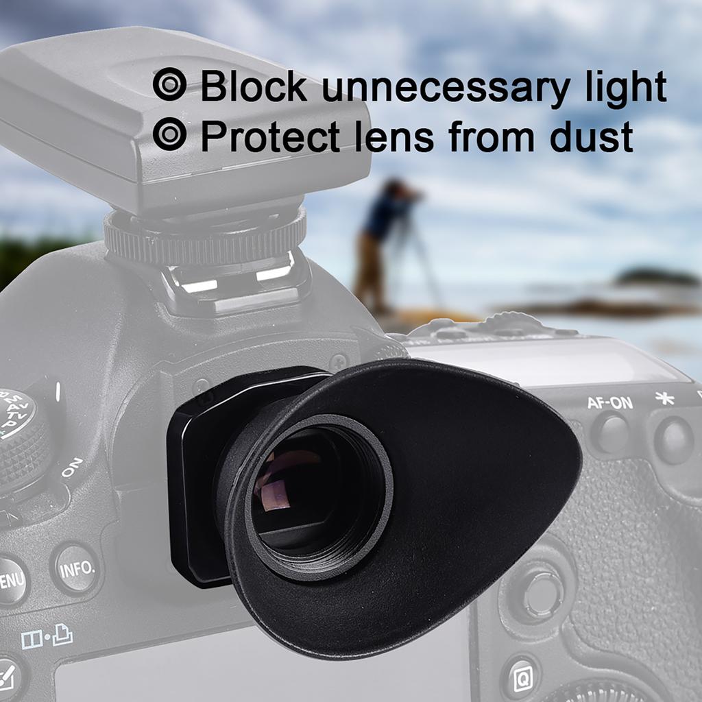 Plastic Camera Lens Eyepiece Eye Cup Black Accessory for Canon EOS 5DIII 1DX 7D