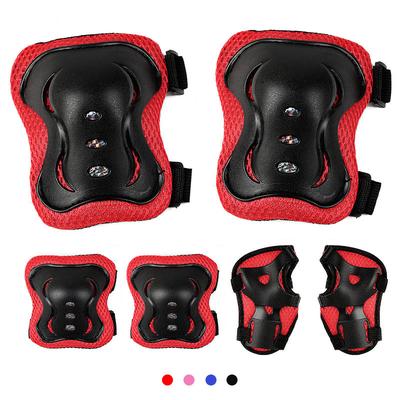 Children's Protective Gear 6-piece Set Knee Pads Elbow Pads Palm Pads Cycling Roller Skating Protective Gear Set