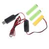 USB Power Converter False Battery Eliminators Cable Cord Replace 3x 1.5V AA LR6 Batteries for LED Light Electronic Toy