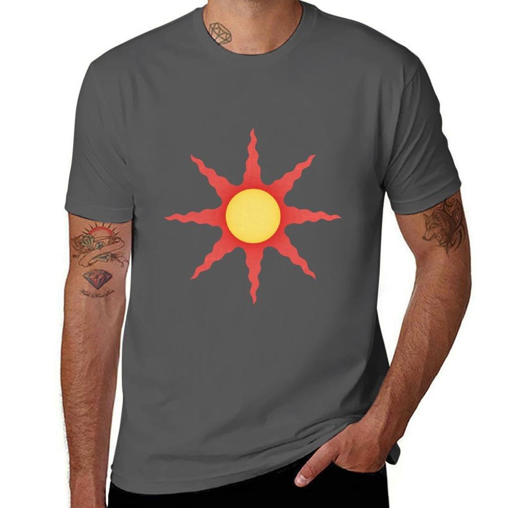 Solaire Of Astora Simplified Tshirt Running Gym Short Sleeve Sports Tee