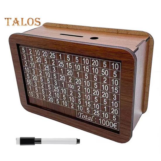 

Деревянная копилка с маркером-счетчиком, доллары, евро, копилка, контейнер для монет, денег, для детей и взрослых, кейс для сбережений, банка A