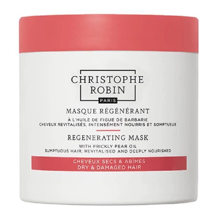 Masque Capillaire - CHRISTOPHE ROBIN - Régénérant - Huile De Figue De Barbarie - 250 Ml